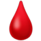 Drop of Blood emoji on Samsung